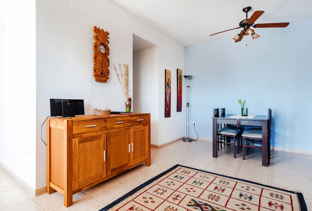 Dining area, entrance to 2nd bedroom.