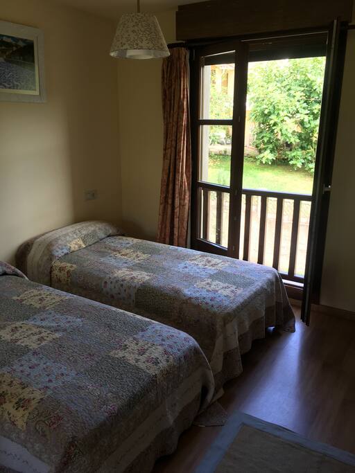 Two single beds