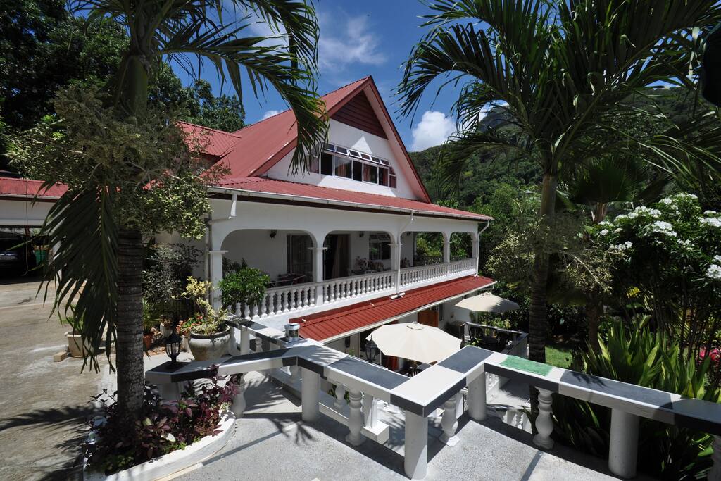 Front view of the residence from the entrance