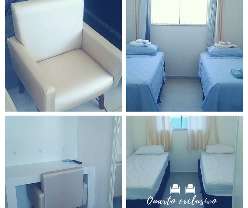 QUARTO 2 CAMAS SOLT + 1 COLCHÃO SOLT