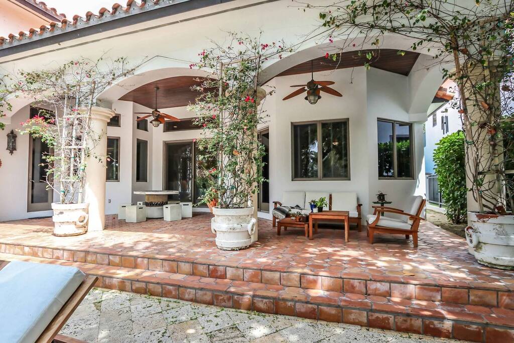 Covered patio