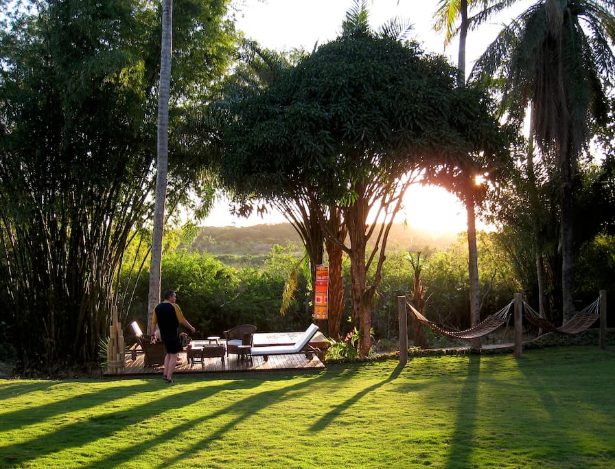 Por do sol perfeito / Gorgeous sunset on the deck