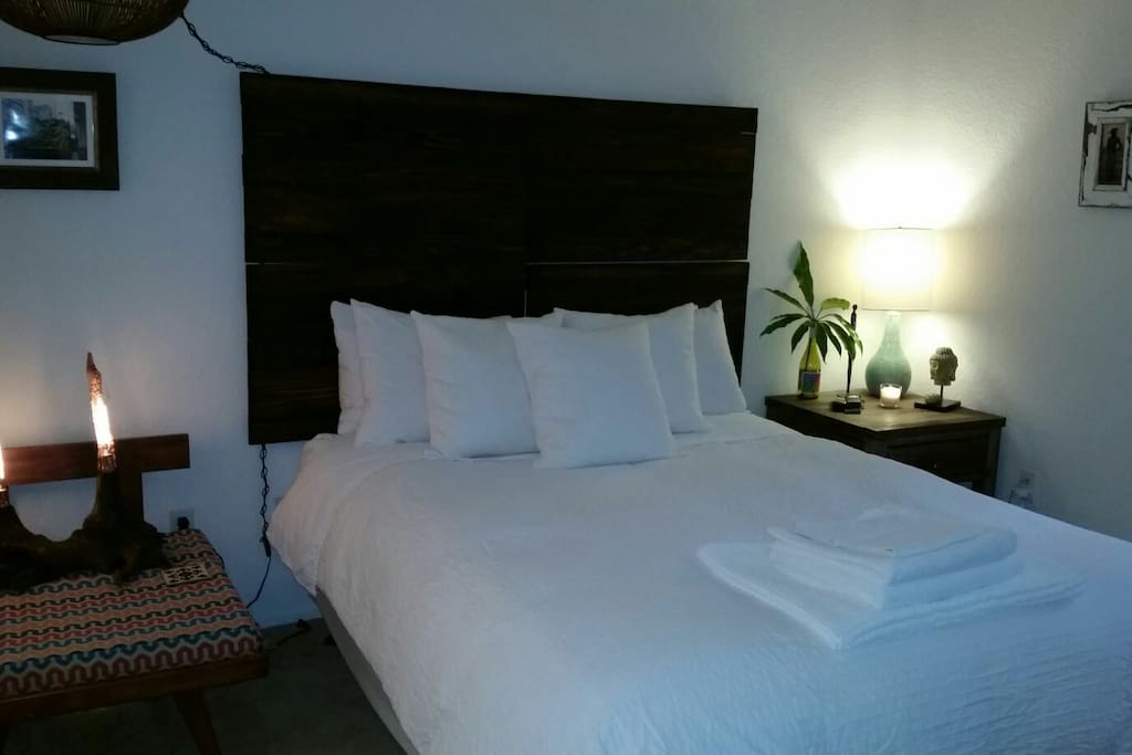 Comfy bed and plush pillows. Ready to zzzz?