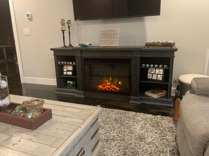 Electric Fireplace with Remote Control