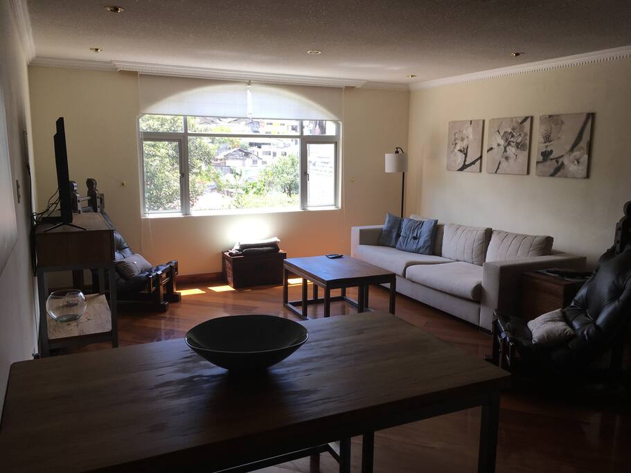 Sunbathed living area with gorgeous view