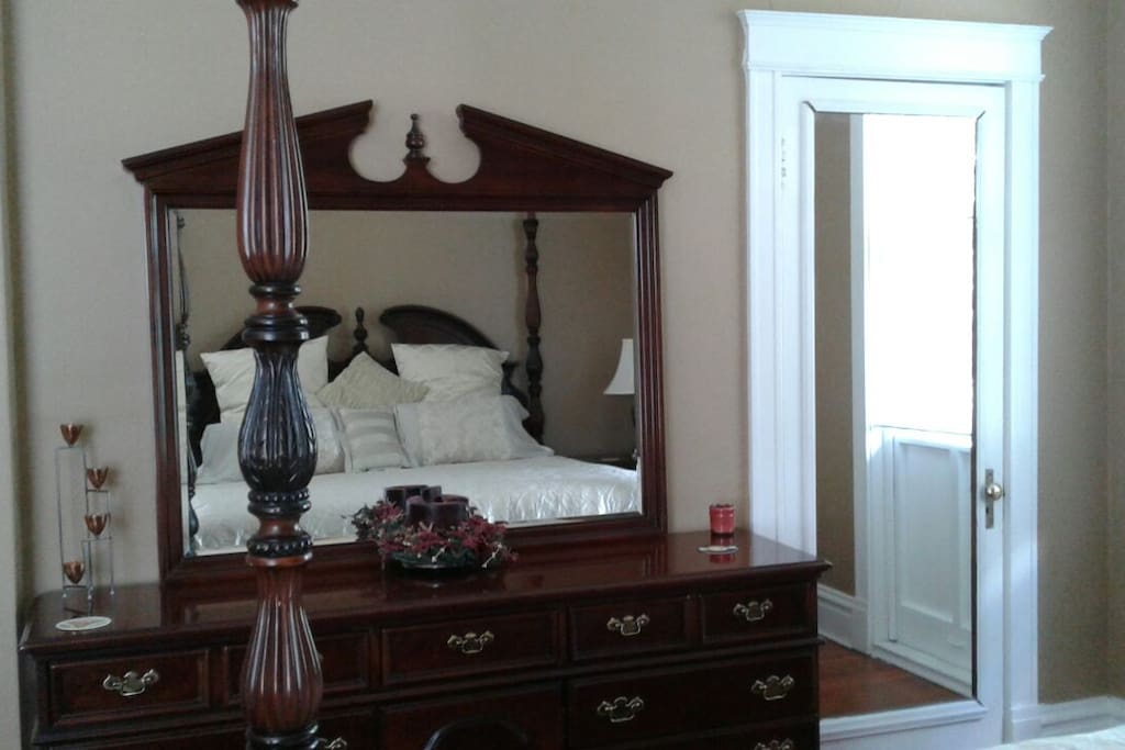 6' door mirror + large dresser mirror