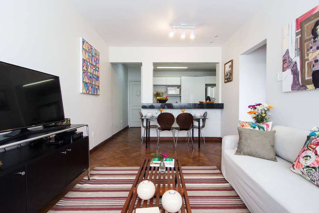 Sala com cozinha americana/living room