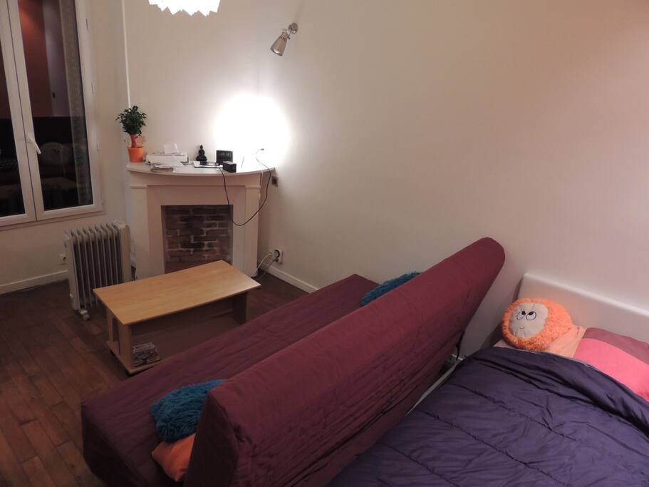 Salon et lit 1 place