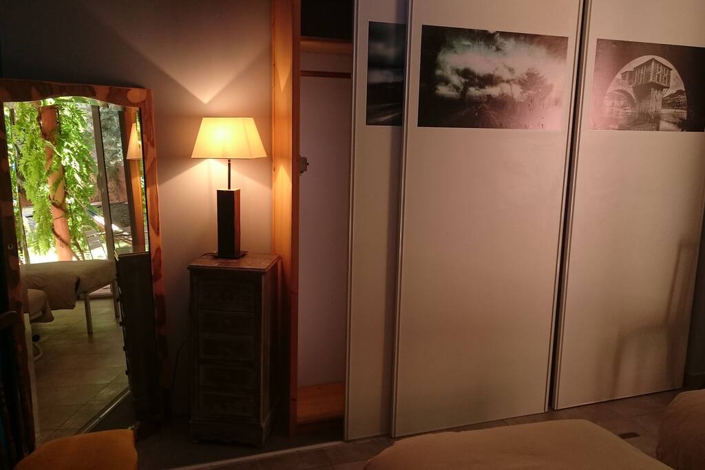 chambre bleue 2 lits simples ou 1 lit double