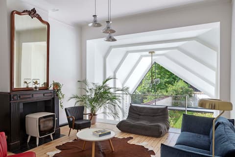Successful Airbnb property: Architect's house with garden, European Quarter in Etterbeek