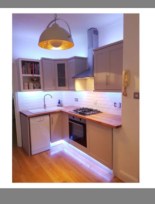 Newly refurbished kitchen.