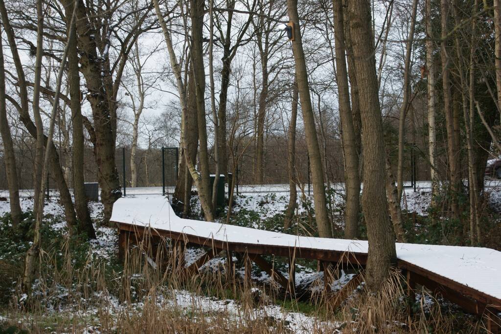 pad naar de watervilla
