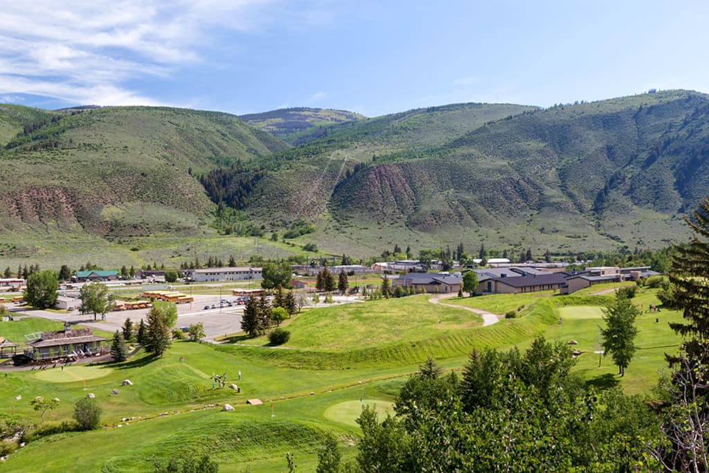 Our property overlooks gorgeous Eagle-Vail golf course.