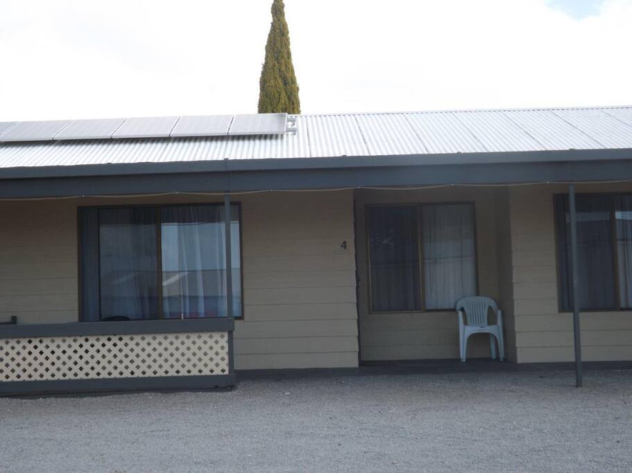 Front entrance to unit