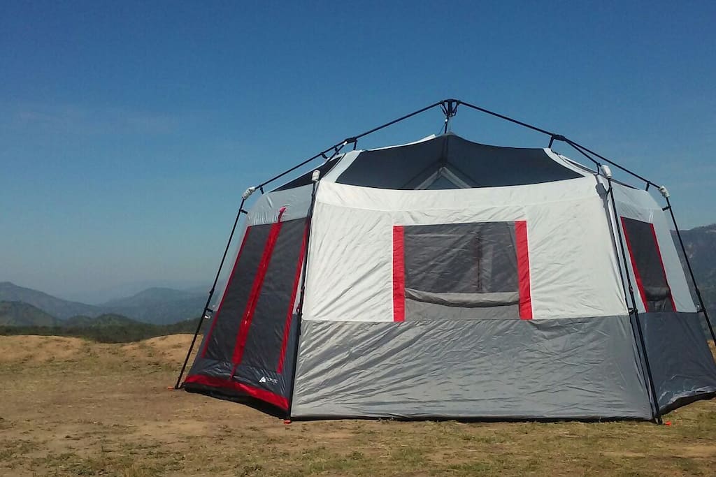 Our new BIG tent sleeps five