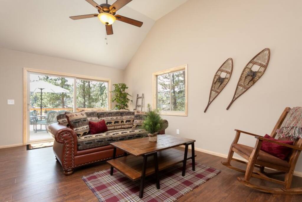 Enjoy your stay sitting in this comfy sofa