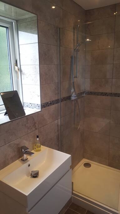Walk in shower. Perfect for relaxation and pampering after a long journey.