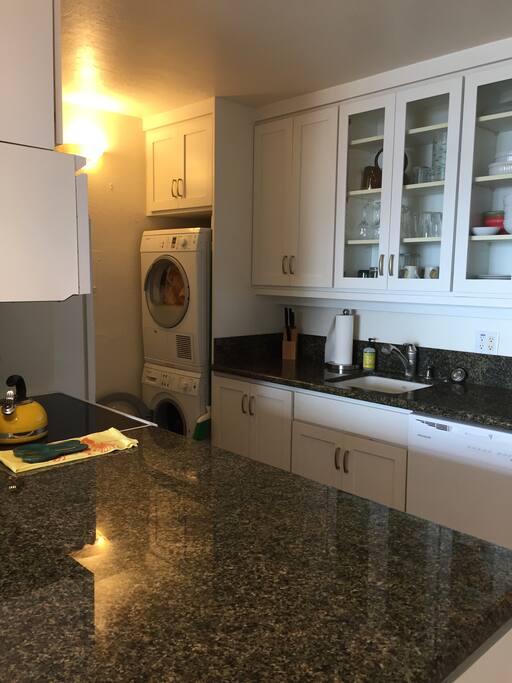 Updated kitchen wish washer/dryer