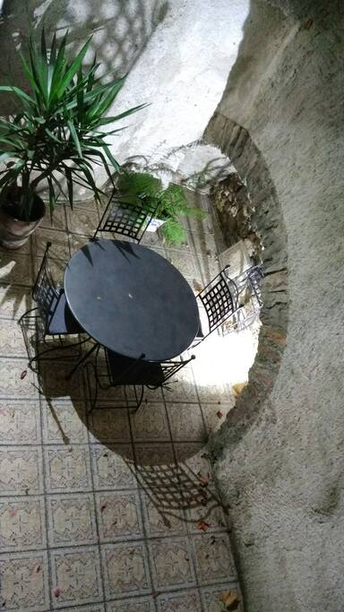 Vue sur la terrasse