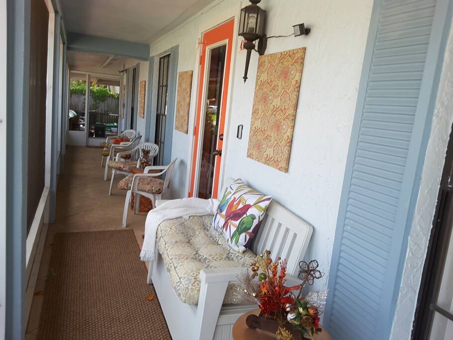 Cozy front porch.