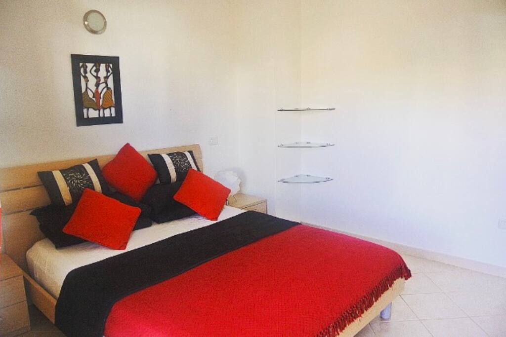 The king size bed