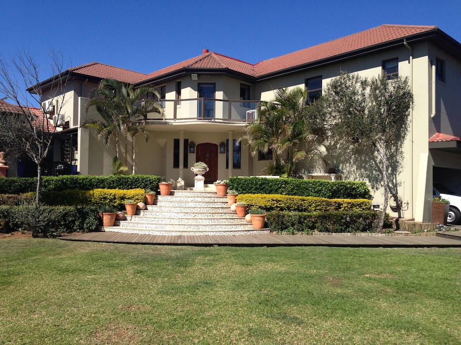 Landscape garden leading to the front door
