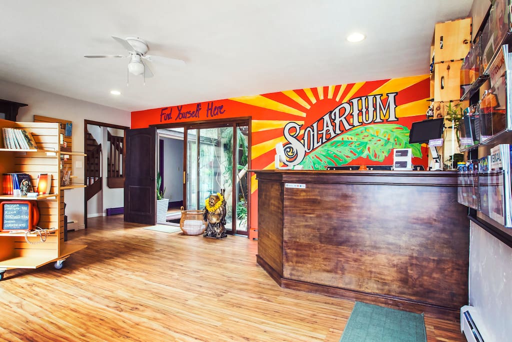 Gift shop with many local items.
