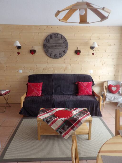 espace detente ouvert sur piece a vivre