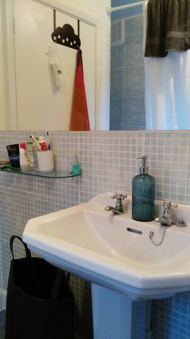 The bathroom comes with a bath tub and window