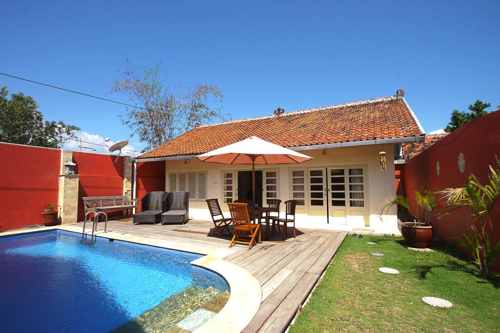 This villa offers a nice terrace
