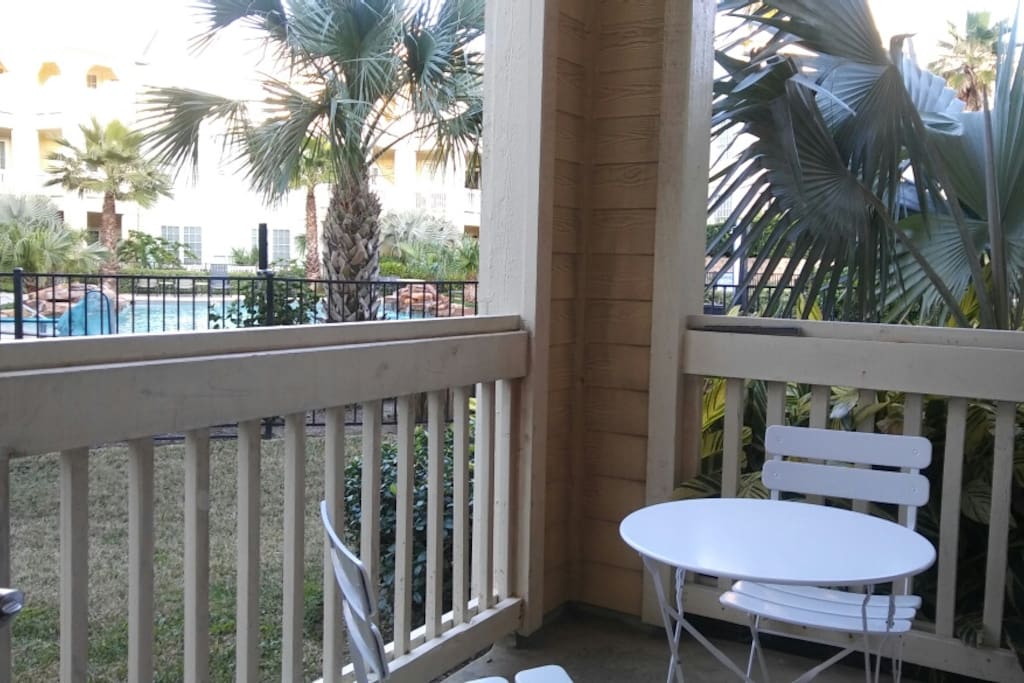 A tranquil spot for eating and relaxing.
