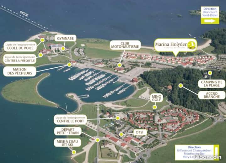 Maison Eau Der Au Pied De La Plage Lac Du Der Houses For