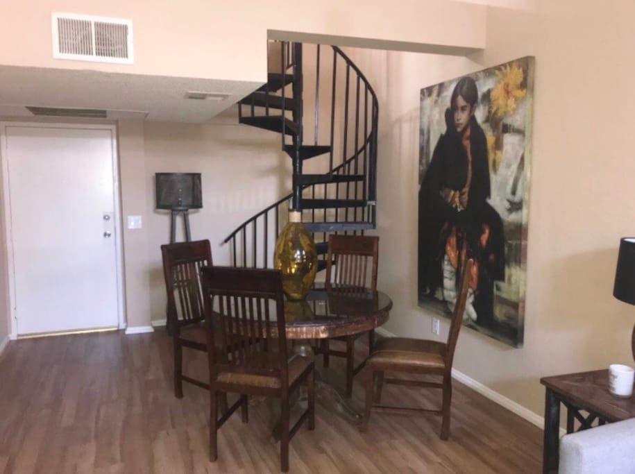 Stairs to the loft area