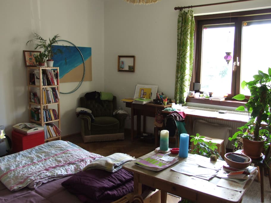 very big and light room (enough space for your stuff)
