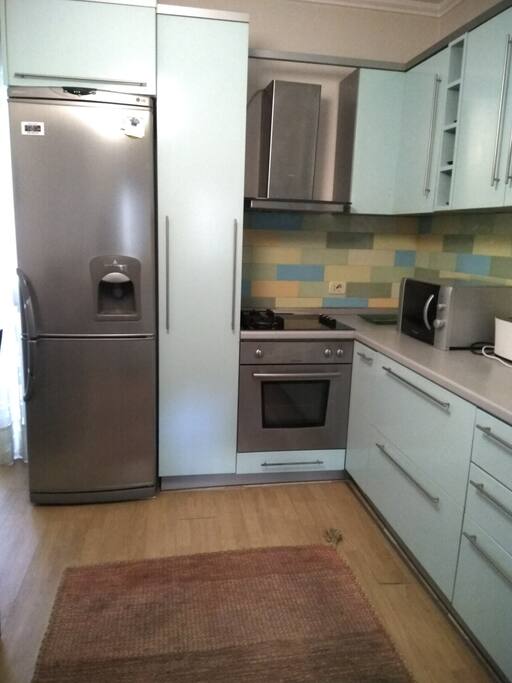 A part of the kitchen