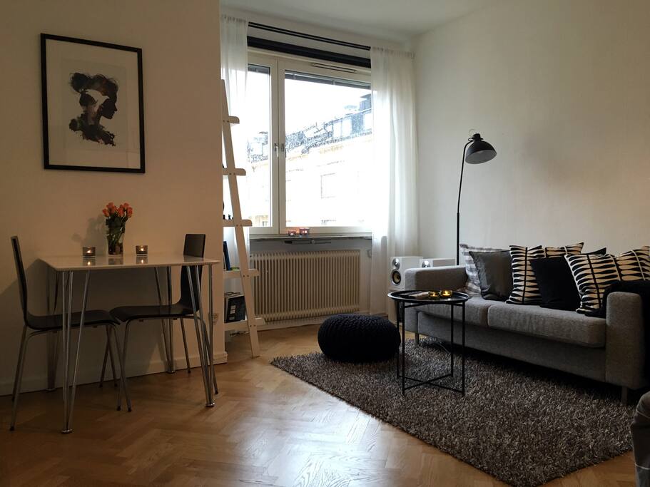 Living Room and Breakfast Table