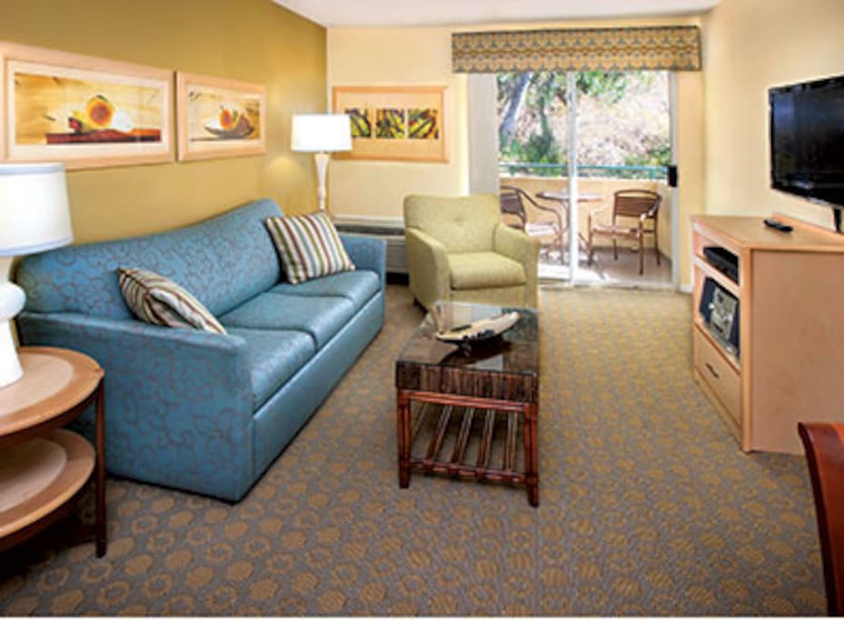 This picture does not show the specific unit being rented. The unit rented will be based on which units are available upon check-in. These pictures are meant to show the property and an example of the room style and décor.