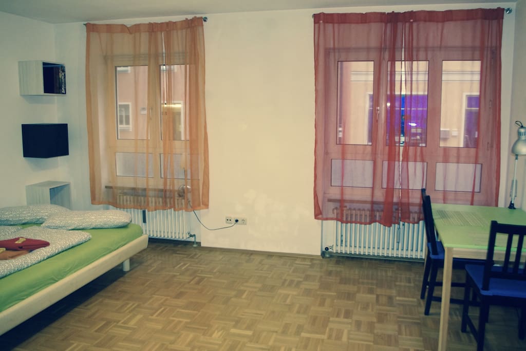 View inside the flat from the floor