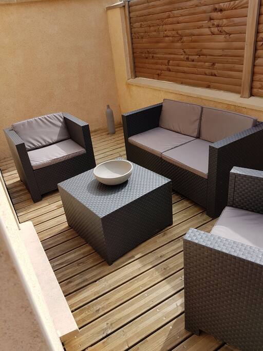 terrasse ensoleillée