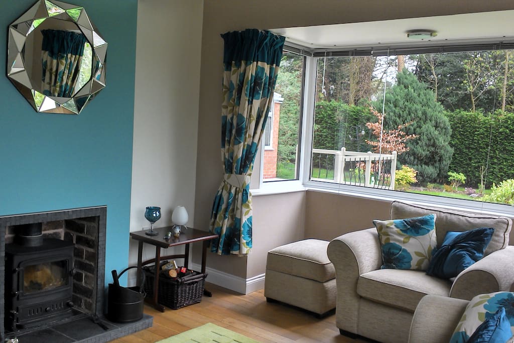 Private lounge with log burner and TV/DVD