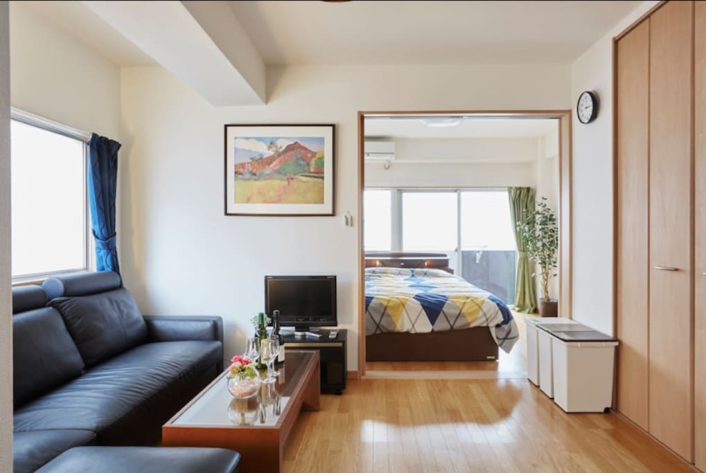 Quiet corner room with good sunshine.#A
