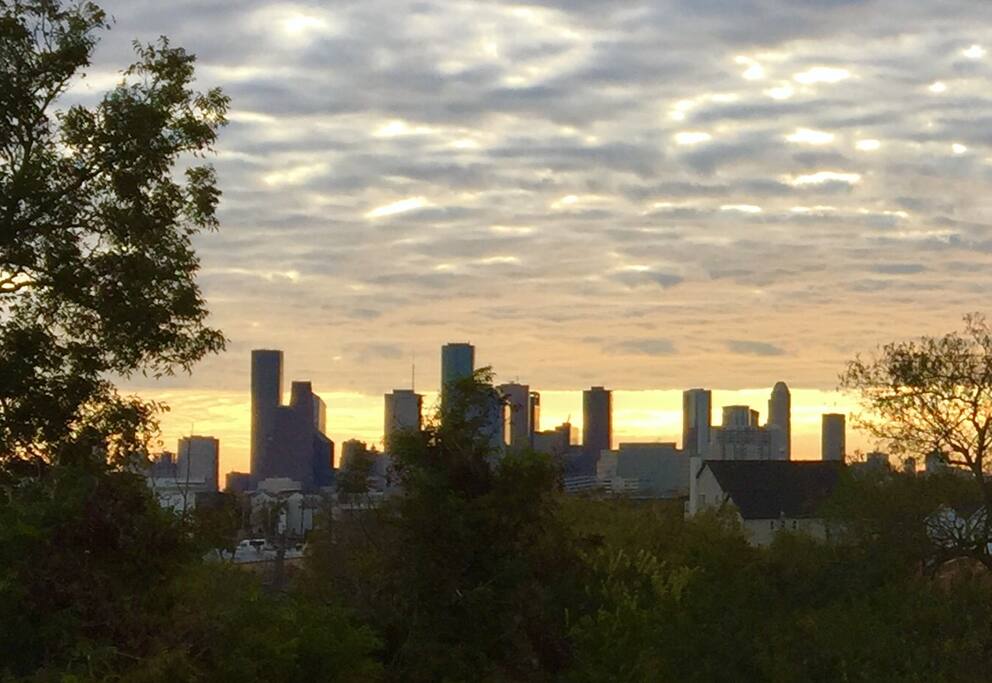 Your view of downtown from our rooftop deck