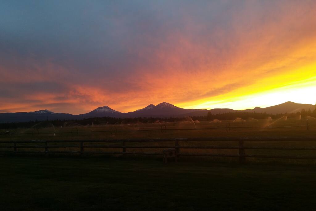 Sunset in the back yard