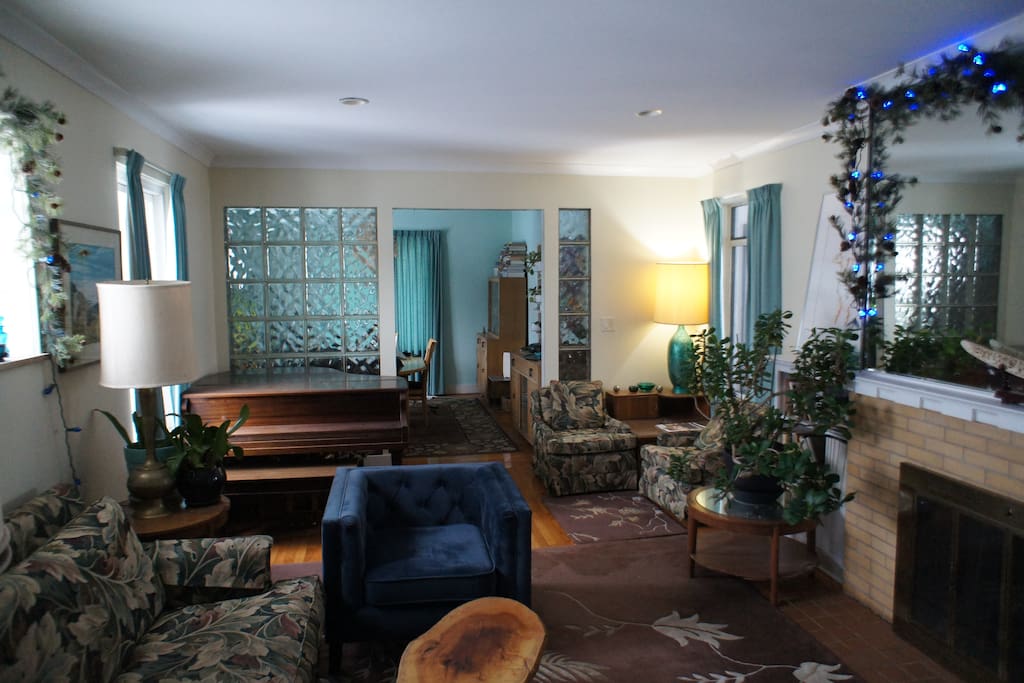 Living room and Dining room