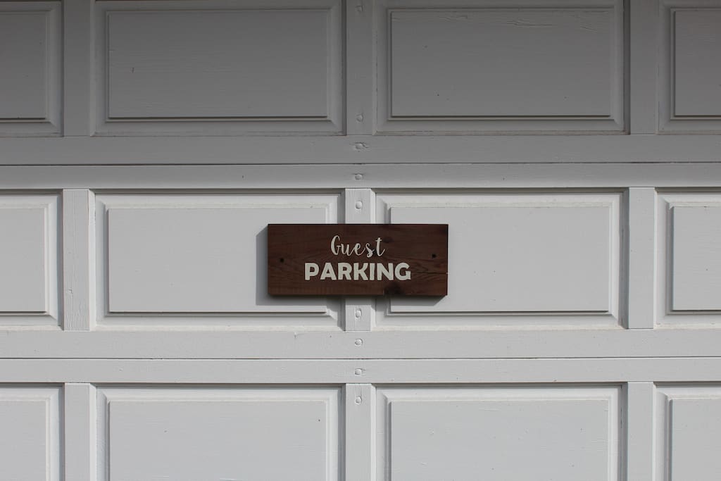 Parking for one car, right beside your door