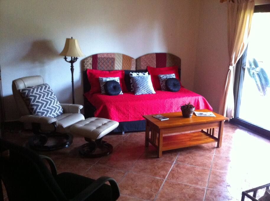 Sitting room with balcony