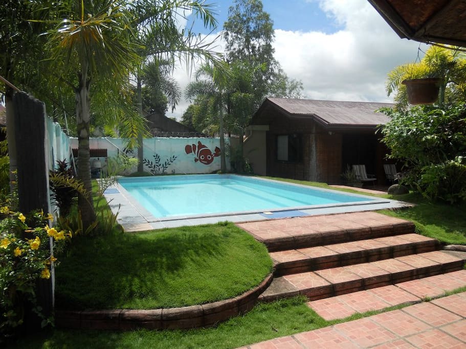 Pool view from the bar