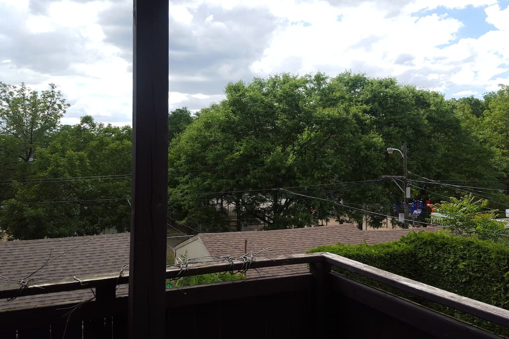 enjoy the sun and view on our deck