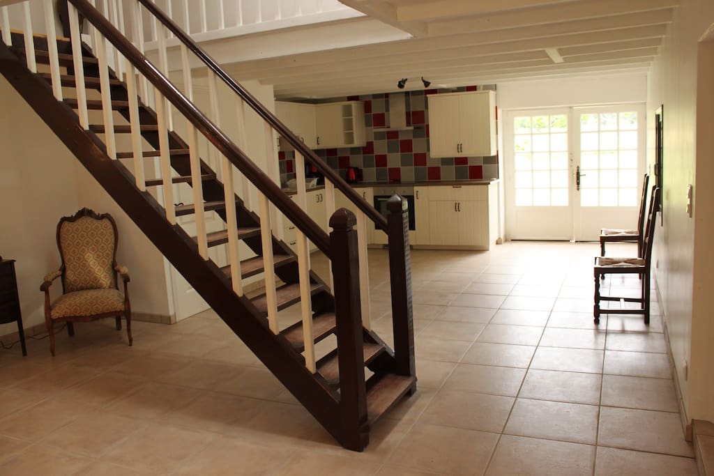 Light spacious interior with fully fitted kitchens