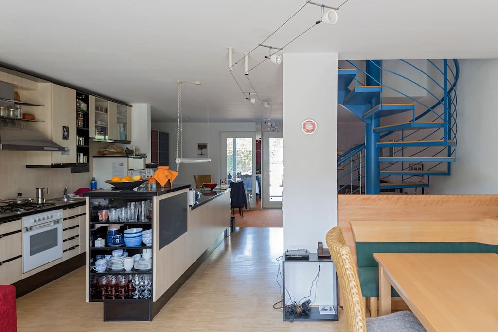 Küche-Ess-Wohnzimmer Blick nach Norden